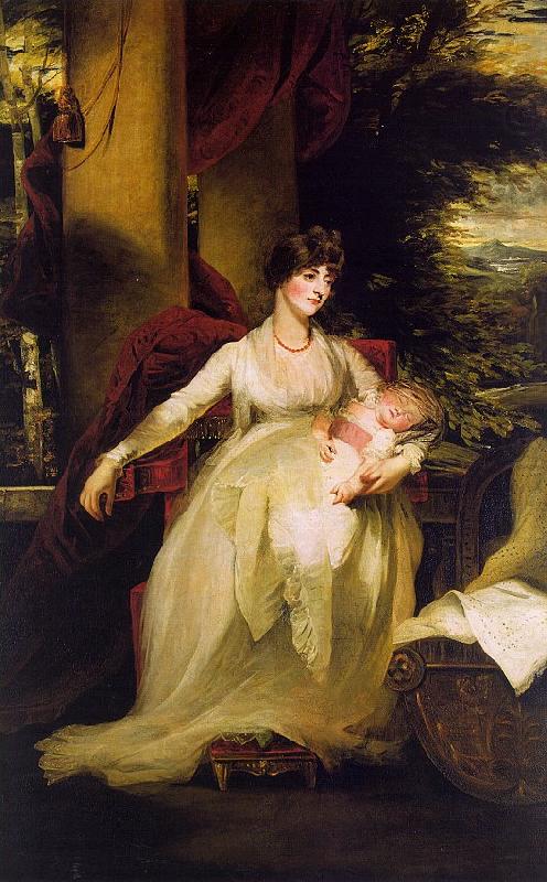 John Hoppner Lady Caroline Capel Holding her Daughter Harriet china oil painting image